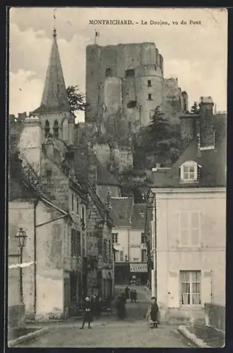 AK Montrichard, Le Donjon, vud du Pont