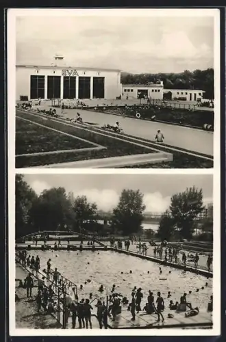 AK Pistyani, Freibad mit Badegästen