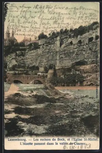 AK Luxembourg, Les rochers du Bock et l`Eglise St-Michel