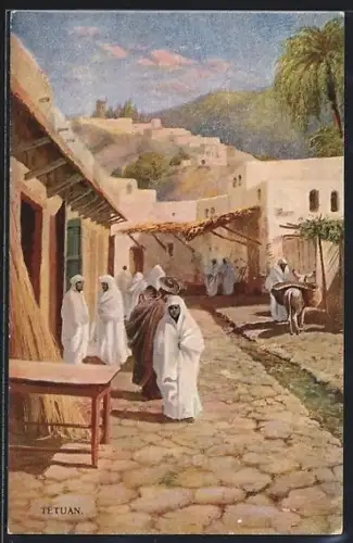 Künstler-AK Tetuan, Panorama