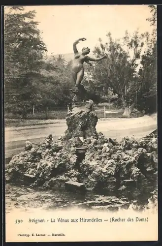 AK Avignon, La Vénus aux Hirondelles, Rocher des Doms