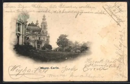 AK Monte-Carlo, Anwesen mit Anlagen