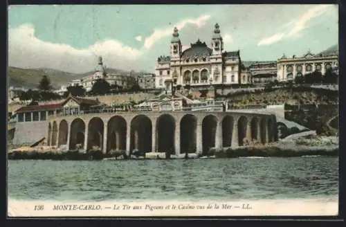 AK Monte-Carlo, Le Tir aux Pigeons et le Casino vus de la Mer