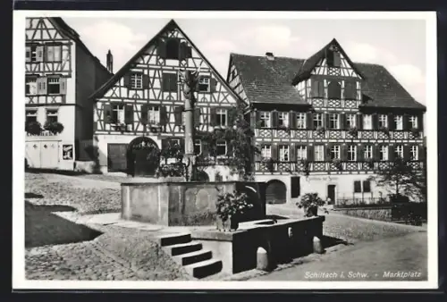 AK Schiltach i. Schw., Marktplatz
