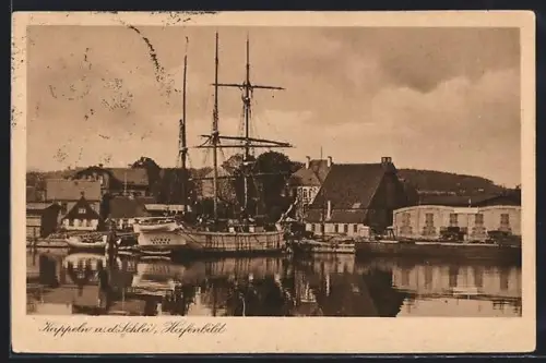 AK Kappeln a.d. Schlei, Hafenbild