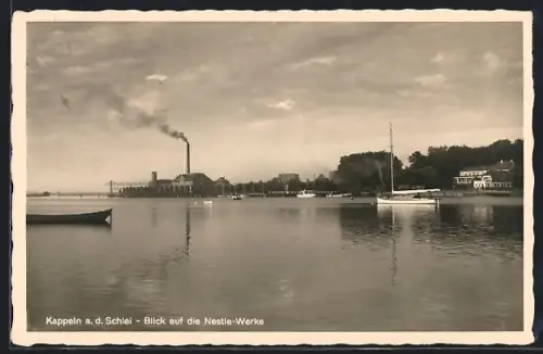 AK Kappeln a. d. Schlei, Blick auf die Nestle-Werke