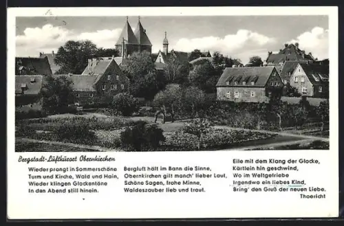 AK Obernkirchen, Kirche und Ortsansicht