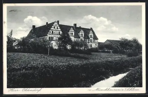 AK Hess.-Oldendorf, Münchhausen`s Schloss