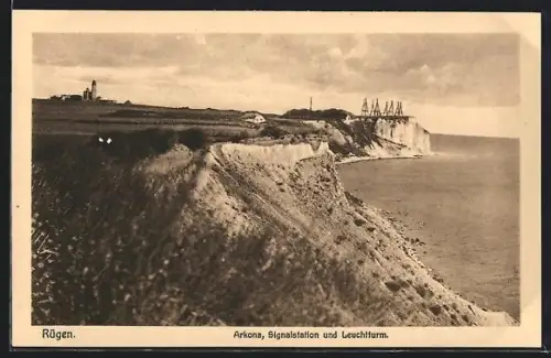 AK Rügen, Arkona, Signalstation und Leuchtturm