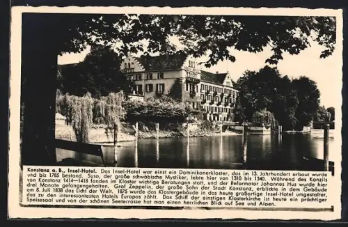 AK Konstanz a. B., Insel-Hotel
