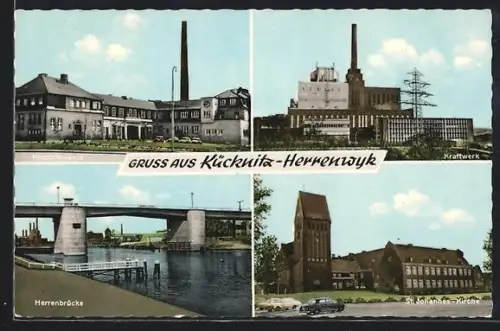 AK Kücknitz-Herrenwyk, Hochofenwerk, Kraftwerk, Herrenbrücke, St. Johannes-Kirche