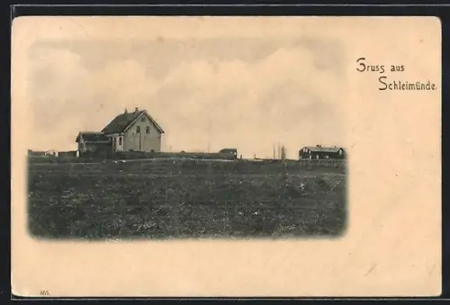 AK Schleimünde, Häuser am Ortsrand
