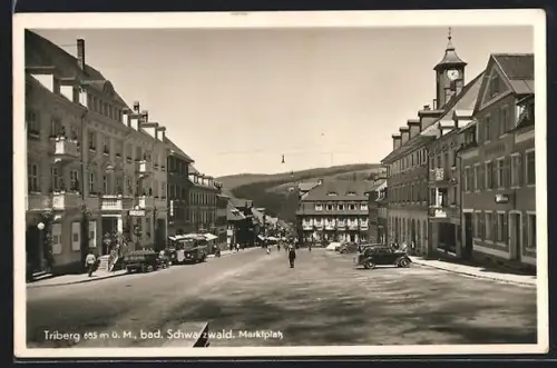 AK Triberg /Schwarzwald, Marktplatz