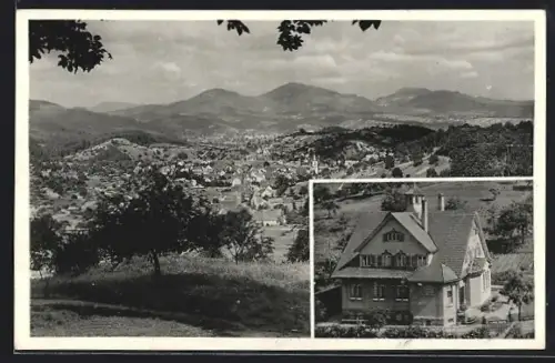 AK Loffenau i. Schwarzw., Ferienheim und Gemeindehaus der Evang. Gemeinschaft, Ortsansicht