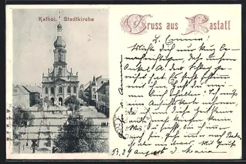 AK Rastatt, Katholische Stadtkirche