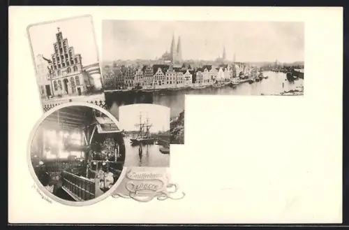 AK Lübeck, Ortspanorama, Rathaus