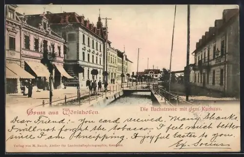 AK Bad Wörishofen, Bachstrasse, Kurhaus