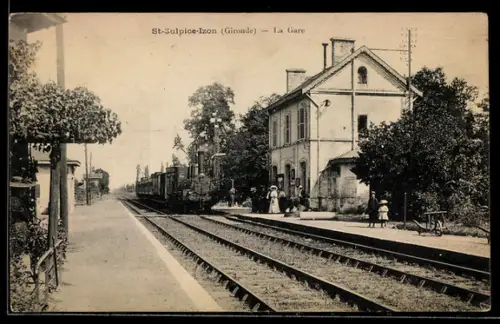AK St-Sulpice-Izon /Gironde, La Gare