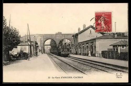 AK Arcueil Cachan, La Gare