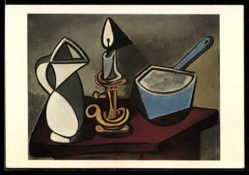 Künstler-AK sign. Pablo Picasso: Paris, Chandelier, pot et casserole émaillée, Musée d`Art Moderne