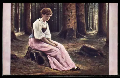 Künstler-AK sign. M. Nonnenbruch: Meine Ruh ist hin