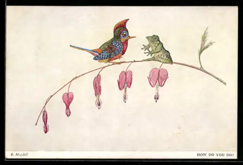 Künstler-AK sign. E. Maydell: How do you do ?