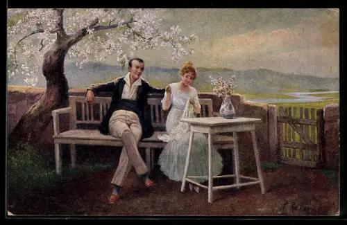 Künstler-AK sign. S. Reder: Friedensverhandlungen