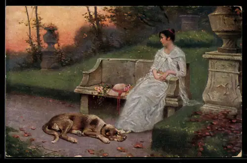 Künstler-AK sign. Friedrich Graef: Goldne Abendsonne, wie bist du schön