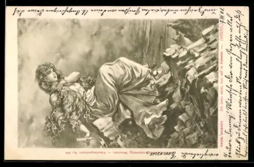 Künstler-AK sign. Erdm. Wagner: Ich weiss nicht, was soll es bedeuten