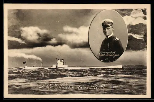 AK S.M. U-Boot U-9, Kommandant Kaptl. Otto Weddigen