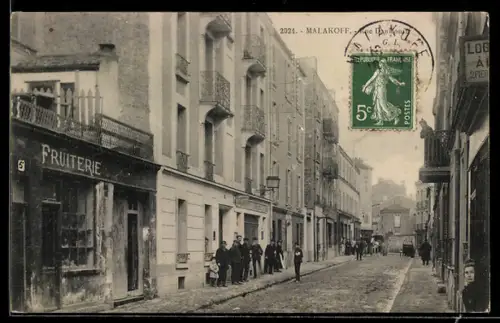 AK Malakoff, Rue Danicourt, Fruiterie