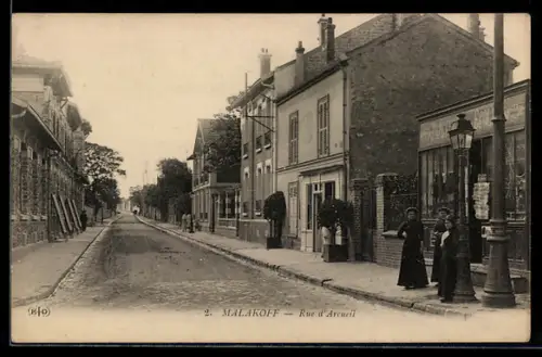AK Malakoff, Rue d`Arcueil