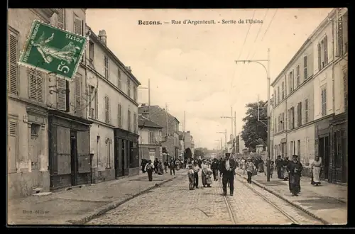 AK Bezons, Rue d`Argenteuil, Sortie de l`Usine