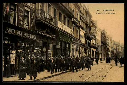 AK Amiens, Rue des 3 Cailloux, AK-Verkauf