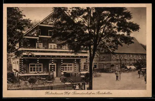 AK Herold / Erzg., Gasthaus Huberbauer Hof mit Ratskeller