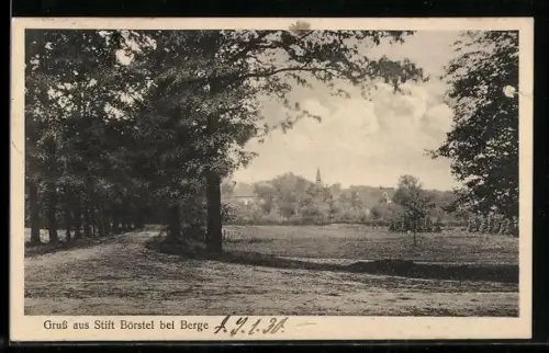 AK Berge / Bersenbrück, Blick zum Stift Börstel