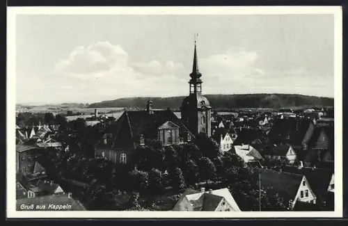 AK Kappeln, Ortsansicht mit Kirche