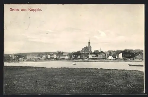 AK Kappeln, Ortsansicht mit Kirche
