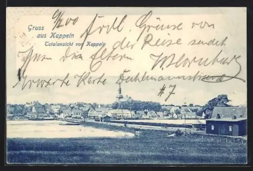 AK Kappeln, Totalansicht des Ortes