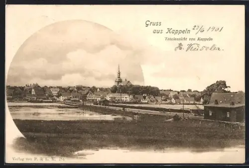 AK Kappeln, Totalansicht des Ortes