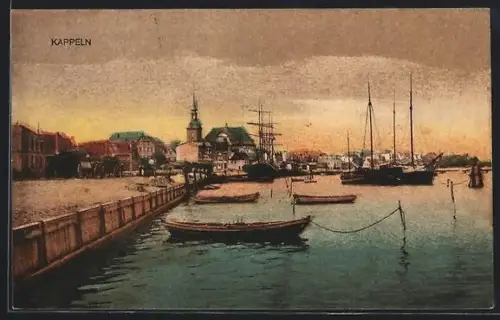 AK Kappeln, Hafenpartie mit Promenade
