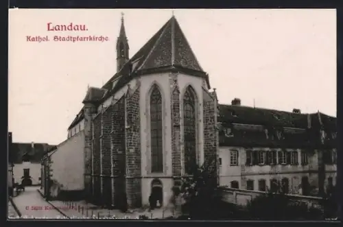 AK Landau, Die Katholische Stadtpfarrkirche
