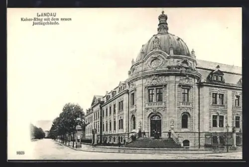 AK Landau, Kaiser-Ring, neues Justizgebäude