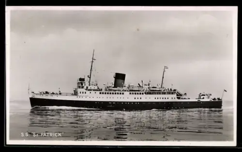AK Passagierschiff S.S. St. Patrick in Seitenansicht