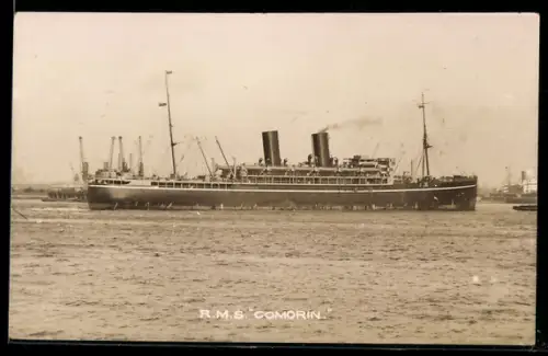 AK Passagierschiff R.M.S. Comorin im Hafen