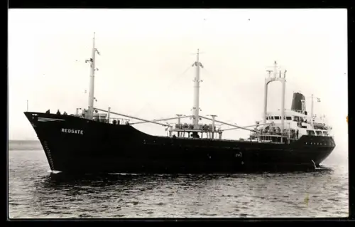 AK Frachtschiff M.V. Redgate der Turnbull Scott Shipping Co. Ltd., Baujahr 1968, Handelsschiff