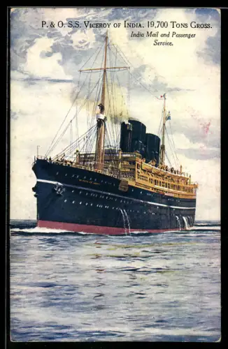 AK Passagierschiff SS Viceroy of India, P. & O., India Mail and Passenger Service