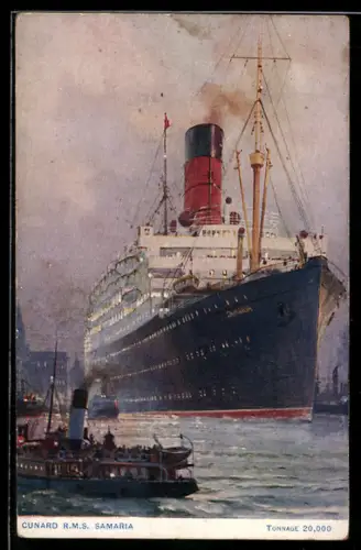AK Passagierschiff RMS Samaria der Cunard Line