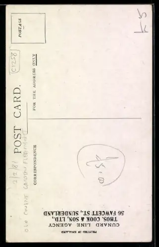 AK Passagierschiff RMS Mauretania der Cunard Line