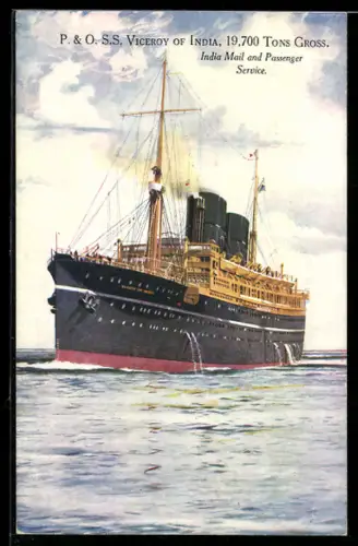 AK Passagierschiff SS Viceroy of India, P. & O., India Mail and Passenger Service